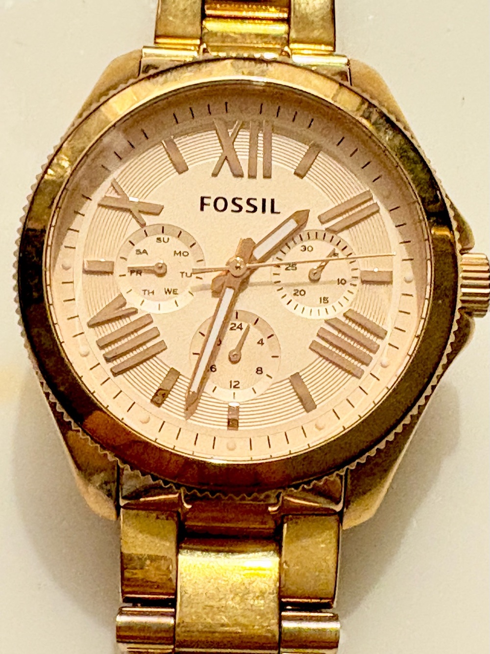 Fossil Cecile Rose Gold-Tone Women's Multifunction Bracelet Watch